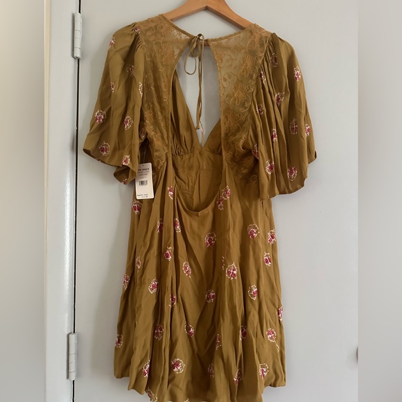 Free People mockingbird mini dress with open back - Picture 6 of 8